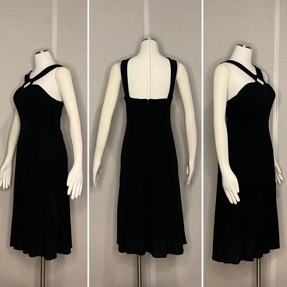Vintage 90s Nine West X strap halter dress - Picture 2 of 8